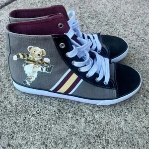 Polo Ralph Lauren Solomon II Shoes Rugby Mid Bear Gray US 6 converse style canva